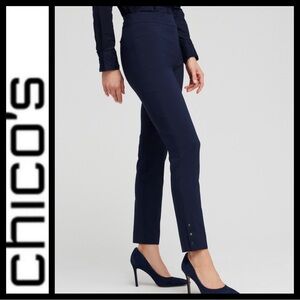 NWT Chico’s Brigitte Rivet Ankle Pants